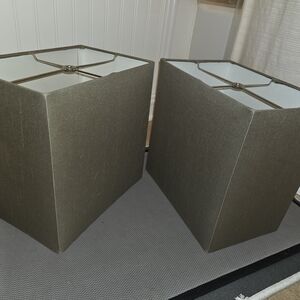 Elegant Olive Beige Square Lamp Shades